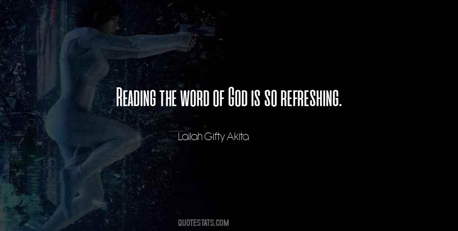 God Refreshing Quotes #260239