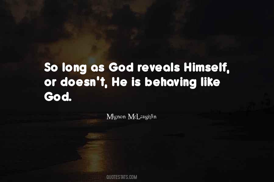 God Reveals Himself Quotes #184564