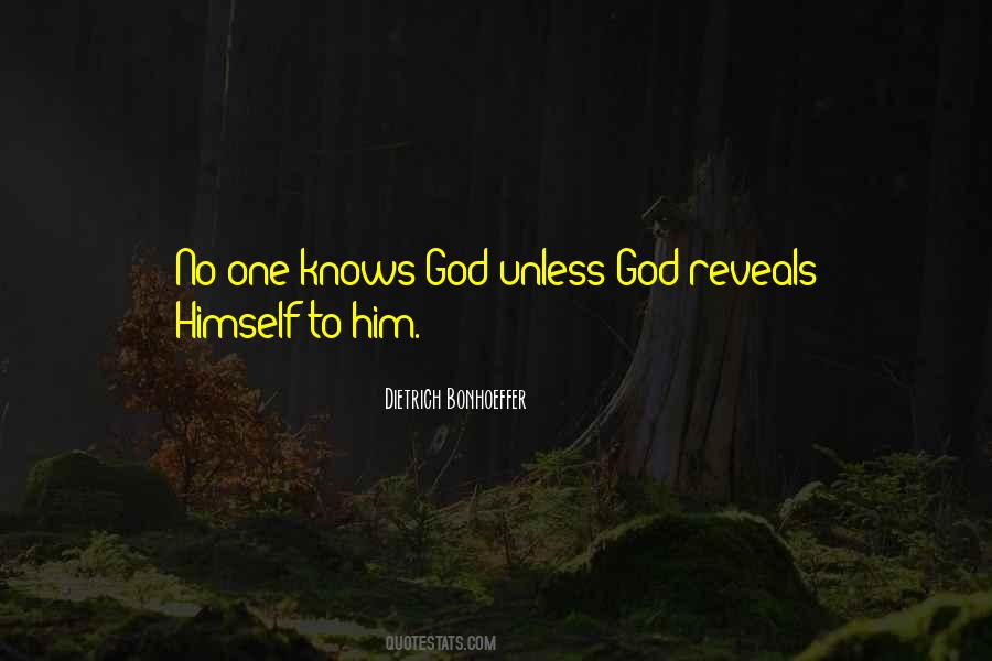 God Reveals Himself Quotes #19093