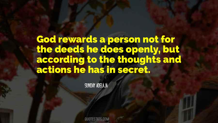 God Rewards Quotes #736190