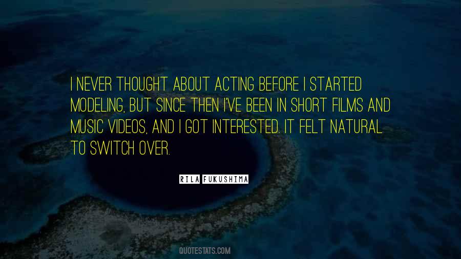 Modeling And Acting Quotes #1448034
