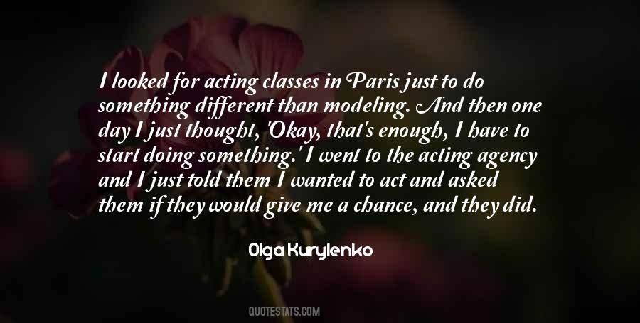 Modeling And Acting Quotes #358675