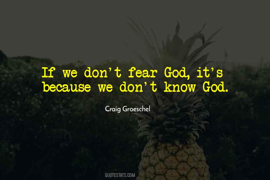 God Fear Quotes #292074