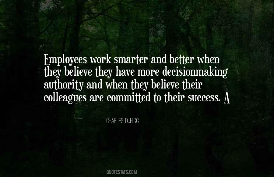 Committed To Work Quotes #1151190