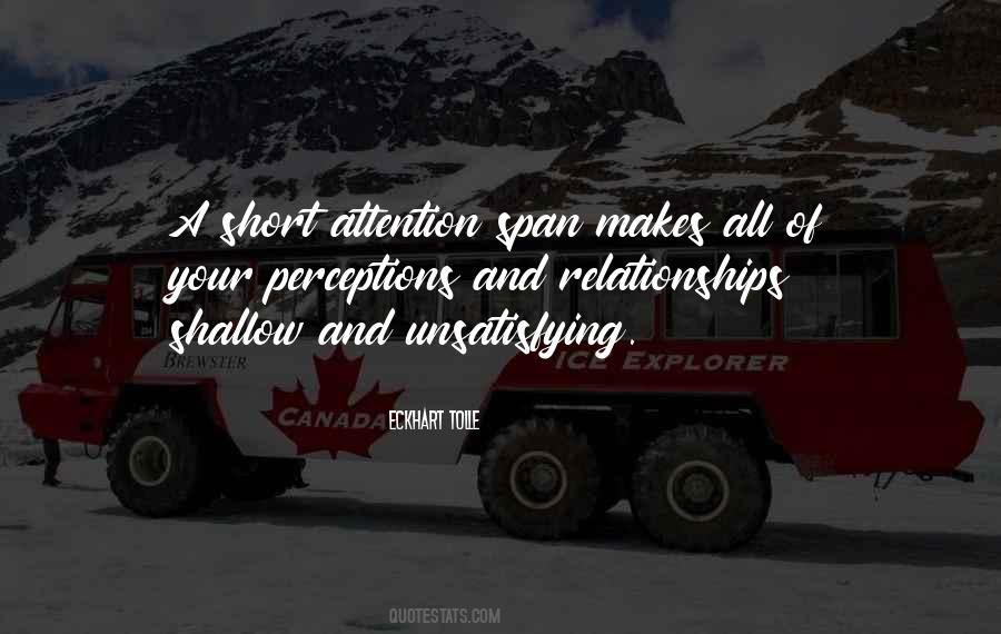 Short Attention Quotes #1656606