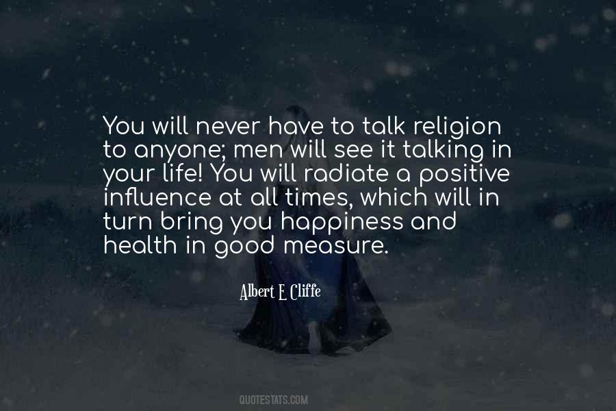 Positive Religion Quotes #1270499