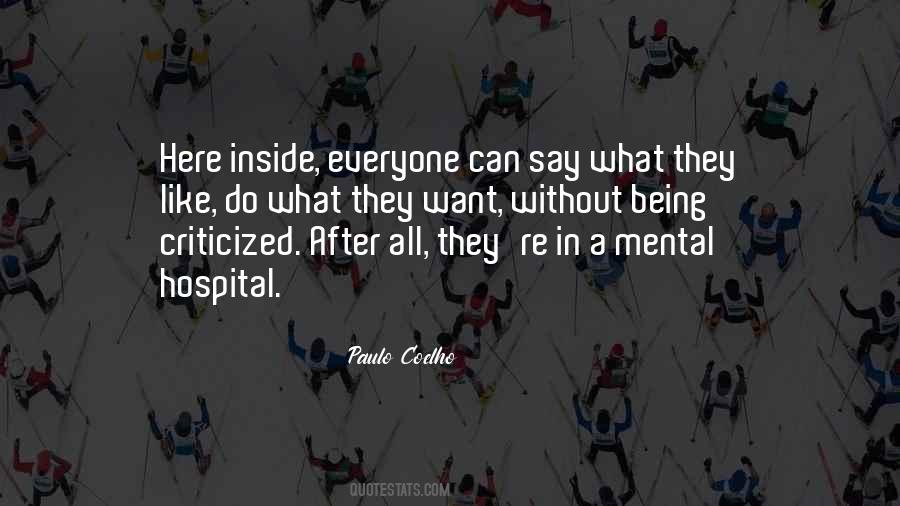 Quotes About Being In The Hospital #1844729