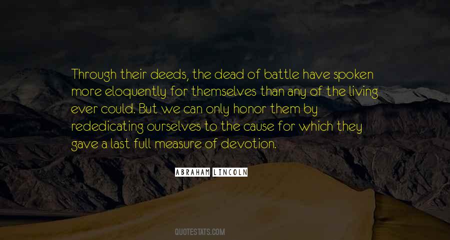 Last Full Measure Of Devotion Quotes #676692
