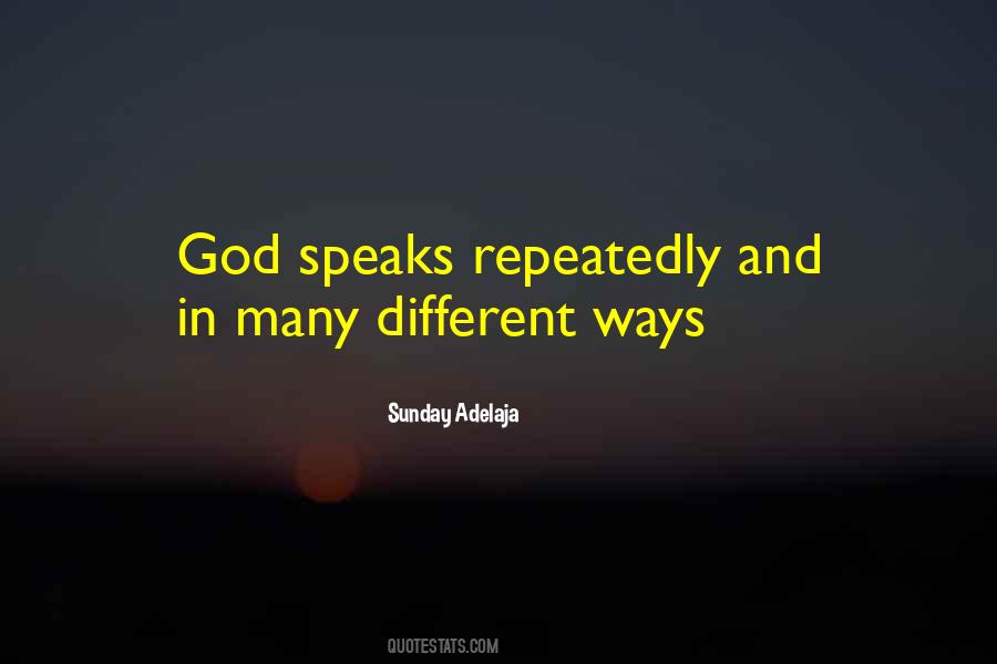 God Speaks To You Quotes #218712