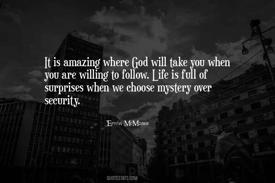 God Surprises Us Quotes #1135508