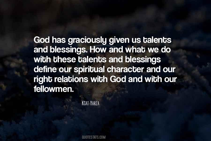 God Talents Quotes #716530