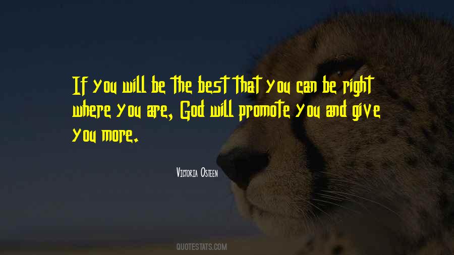 God The Best Quotes #105751