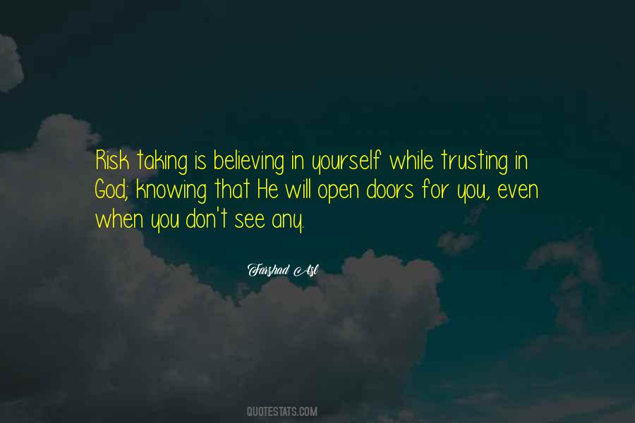 God Trusting Quotes #943717