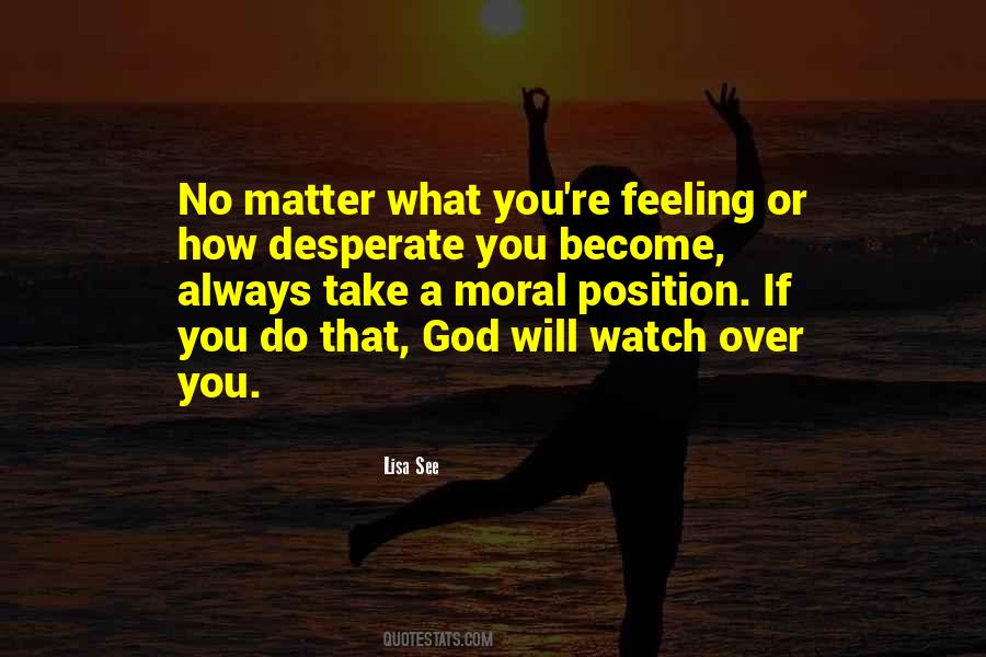 God Watch Over Quotes #1052393