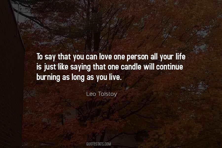Leo Tolstoy Love Quotes #278633