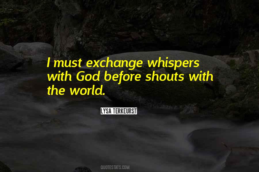 God Whispers Quotes #1230698