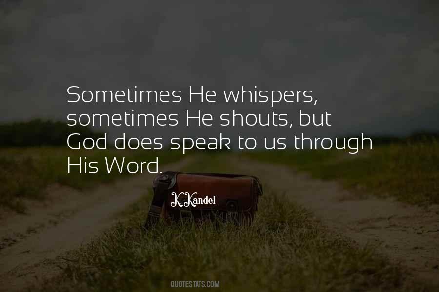 God Whispers Quotes #1445611