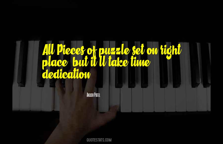 Patience And Dedication Quotes #1854589