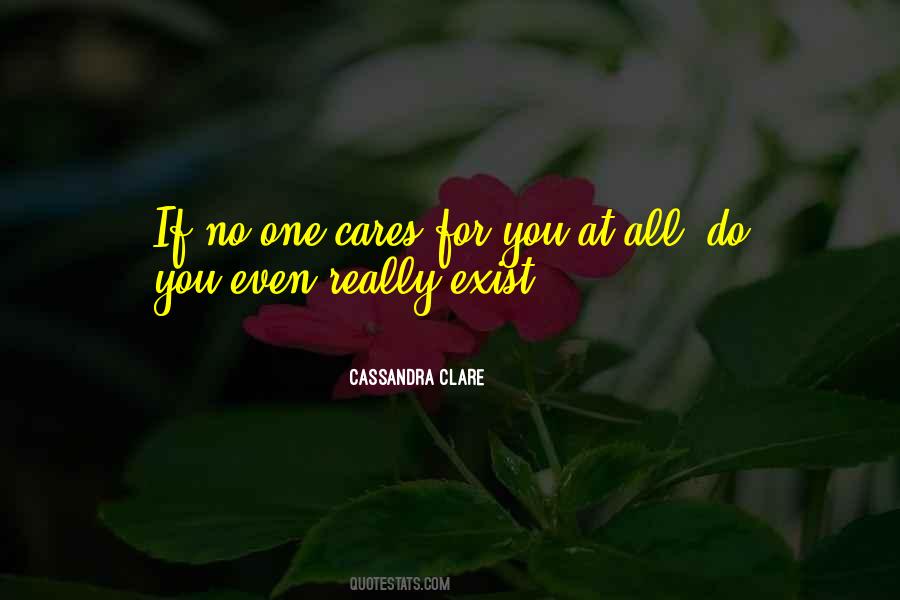 No One Cares For You Quotes #475474