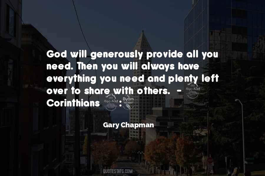 God Will Always Provide Quotes #1102474