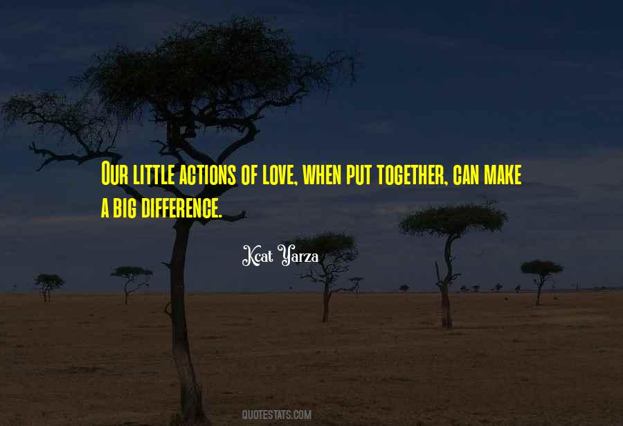 Quotes About Little Things That Make A Big Difference #1394428