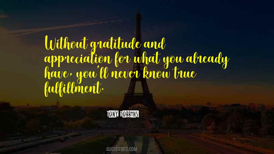 True Appreciation Quotes #988663