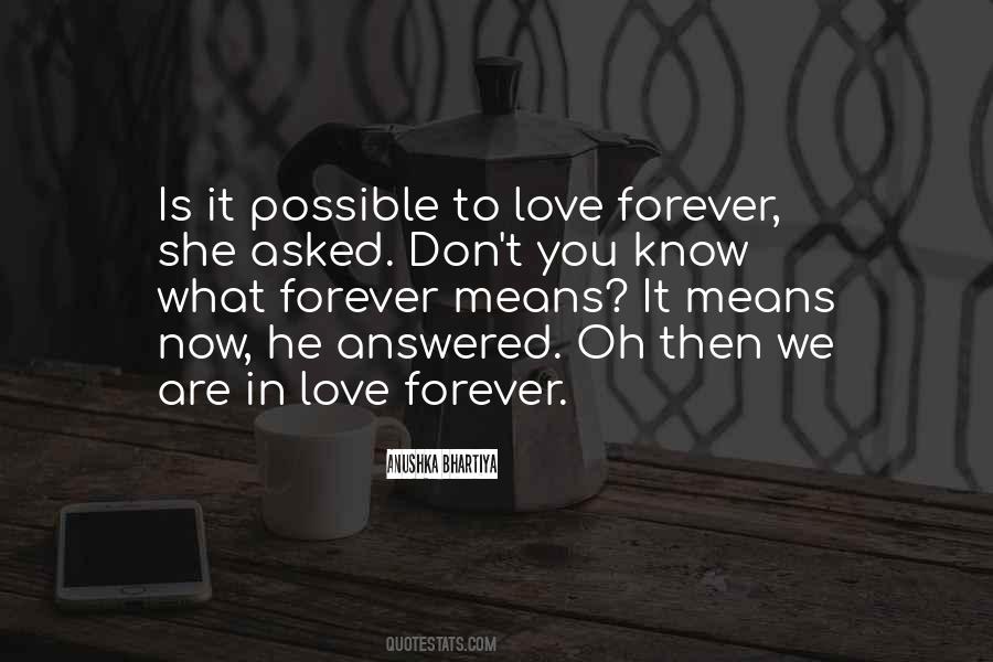 In Love Forever Quotes #429139