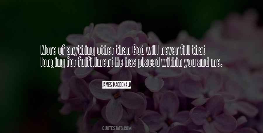 God Will Never Quotes #144887