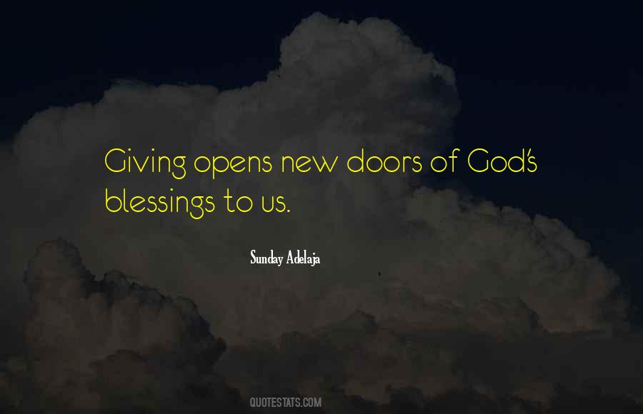 God Will Open Doors Quotes #1232394