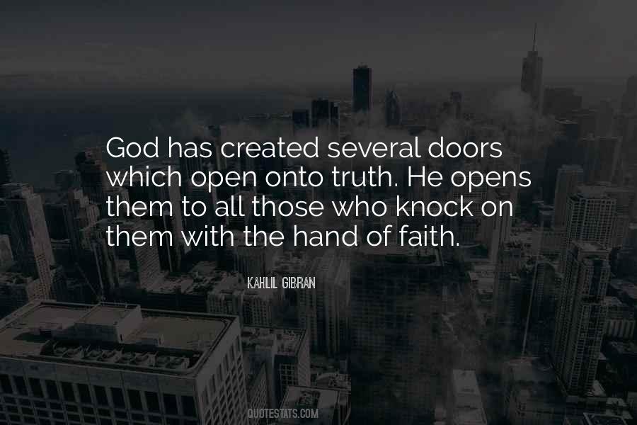 God Will Open Doors Quotes #1250467