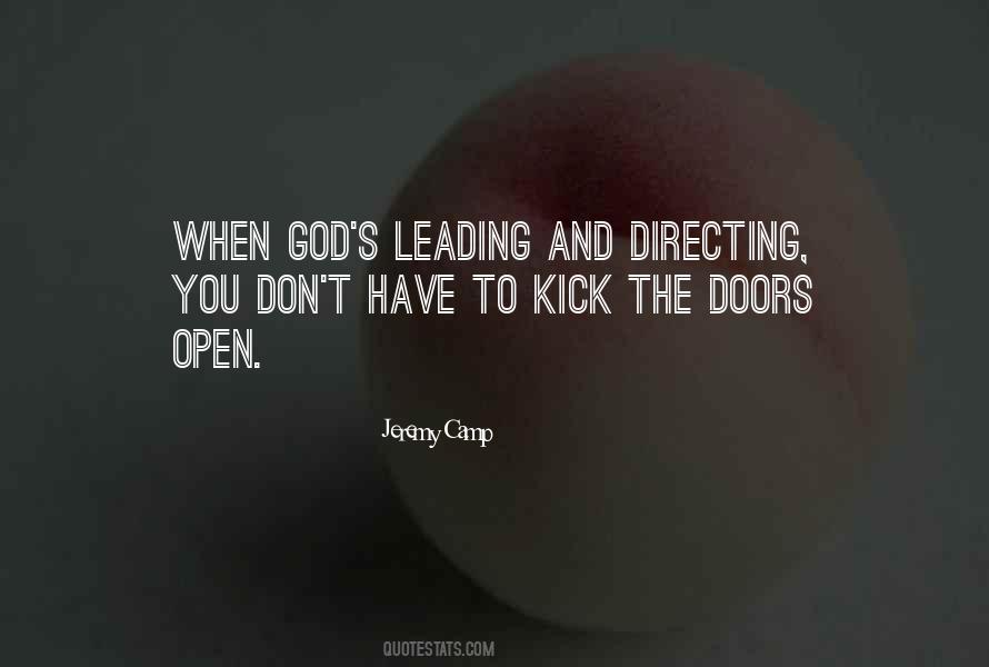 God Will Open Doors Quotes #1288703