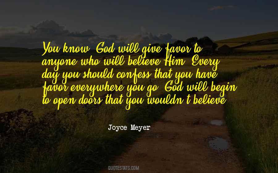 God Will Open Doors Quotes #562262