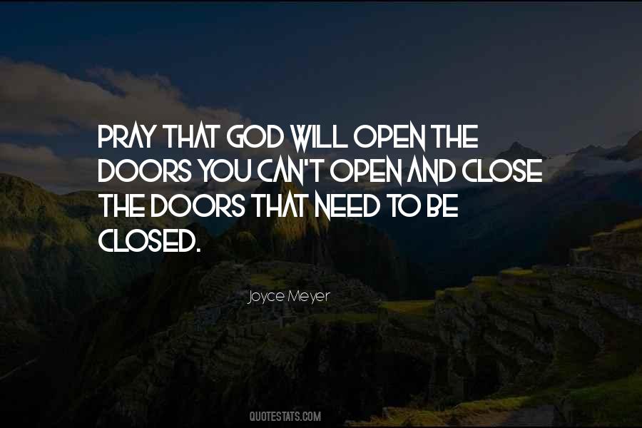 God Will Open Doors Quotes #806261