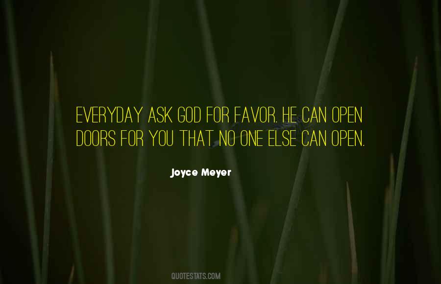 God Will Open Doors Quotes #91024