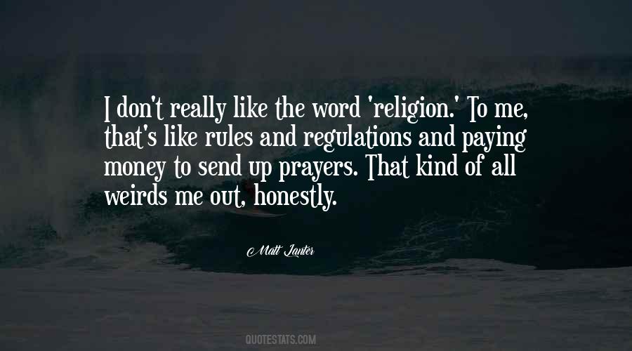 Money And Religion Quotes #208116