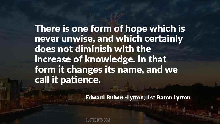 Hope Patience Quotes #1575399