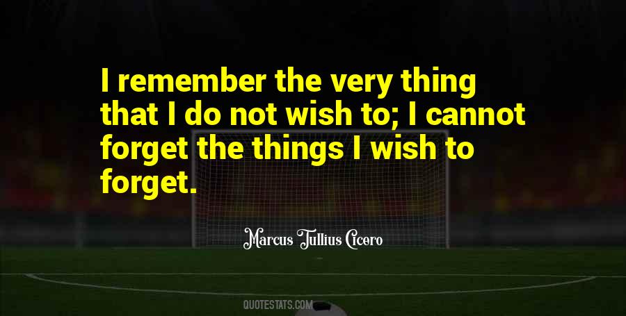 I Wish To Forget Quotes #366158