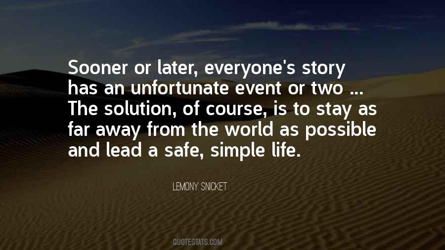 Lead A Simple Life Quotes #917971