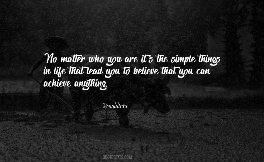 Lead A Simple Life Quotes #923015