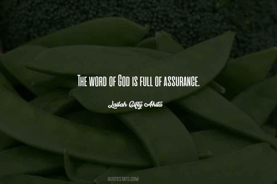 God's Assurance Quotes #1062203