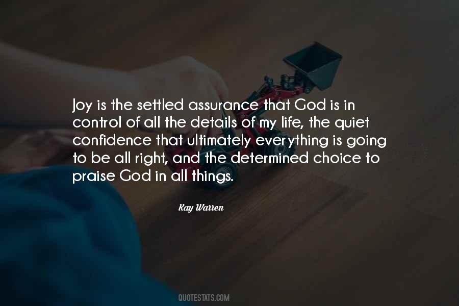 God's Assurance Quotes #912499