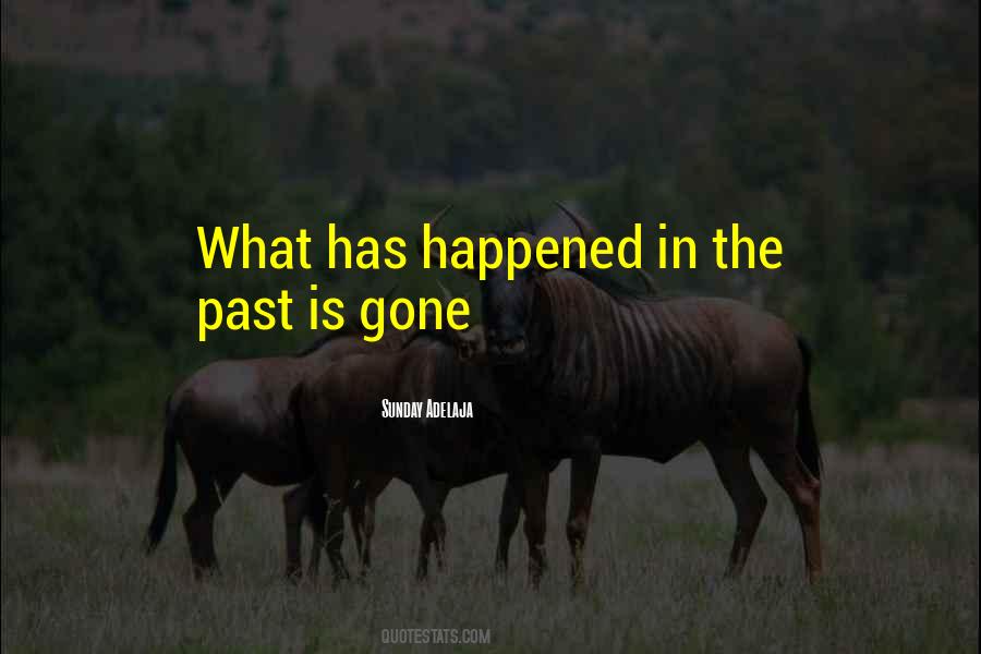 The Past Is Gone Quotes #915104