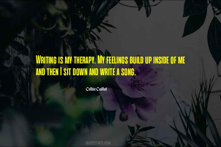 Writing Is Therapy Quotes #1126420