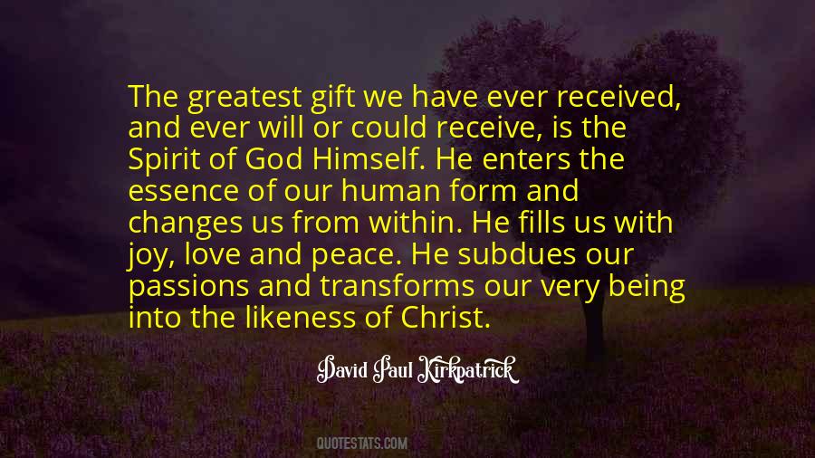 God's Greatest Gift Quotes #233418