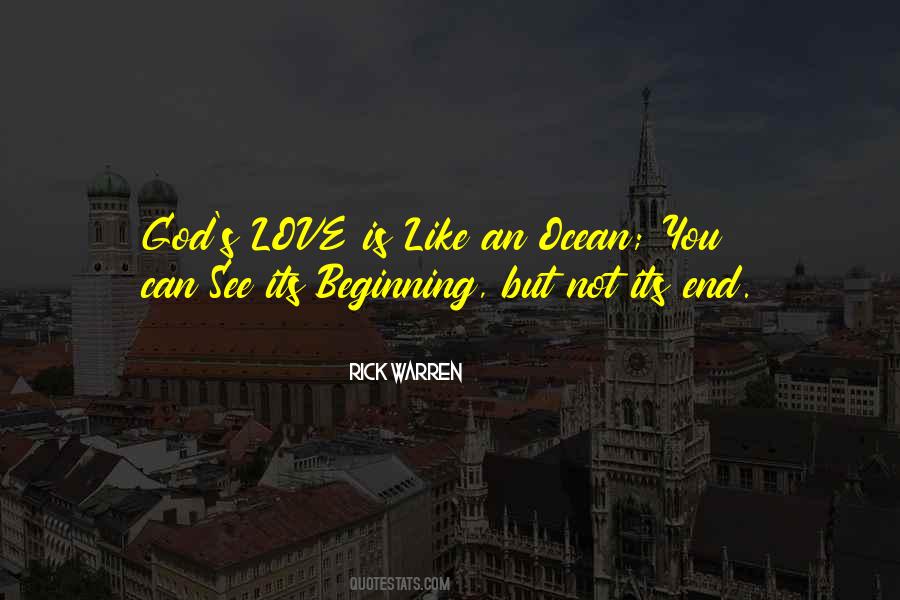 God's Love Is Like An Ocean Quotes #79632