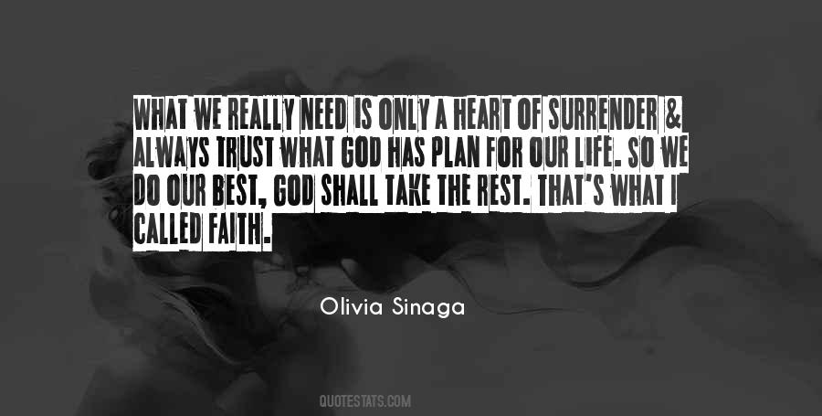 God's Plan For Our Life Quotes #1270679