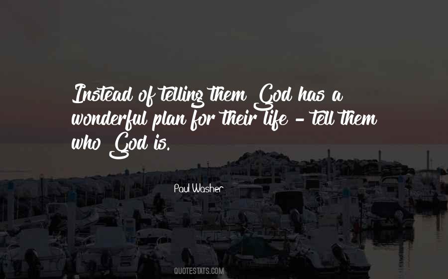 God's Plan For Our Life Quotes #378879