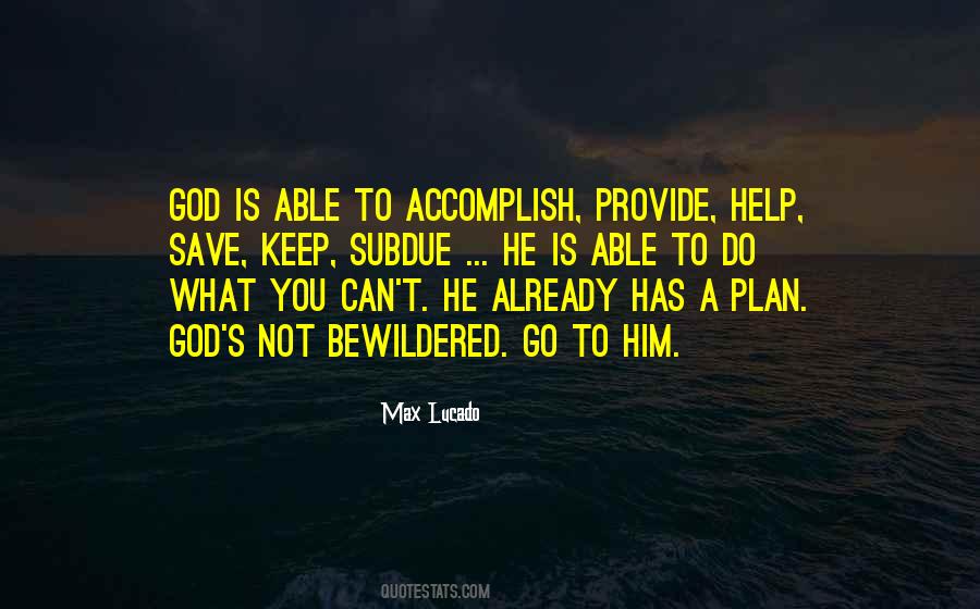 God's Plan Inspirational Quotes #23238