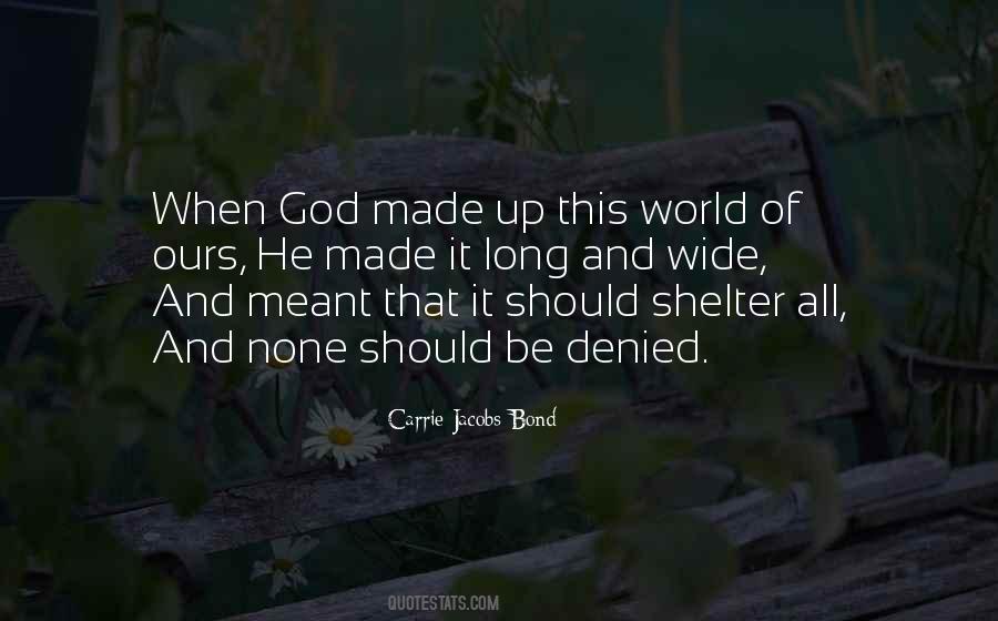 God's Shelter Quotes #1755390
