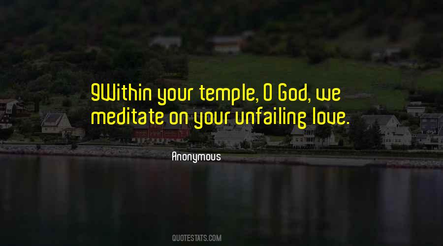 God's Unfailing Love Quotes #1217412